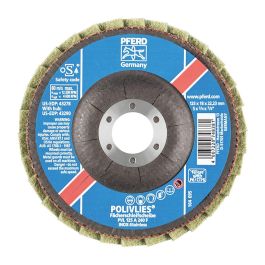 PFERD POLIVLIES DISC FLAP ALUM OX 125MM FINE
